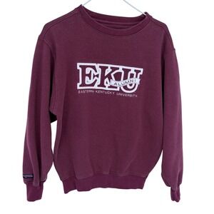 Vintage Jansport Eastern Kentucky‎ Alumni Crewneck Sweatshirt Small EKU Maroon